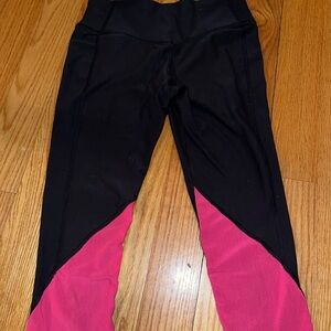 Nike Black and Pink Leggings